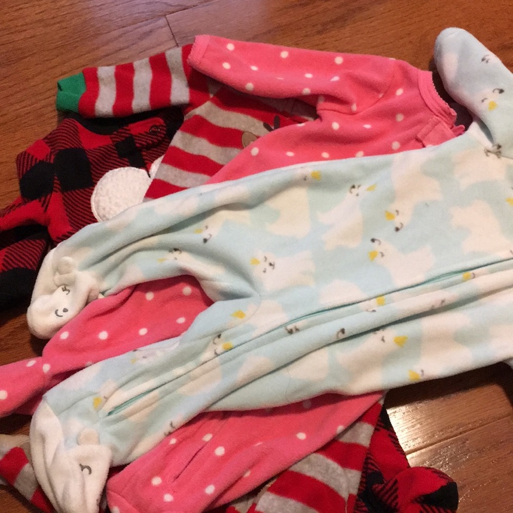 NB lot Carters fleece sleep and play